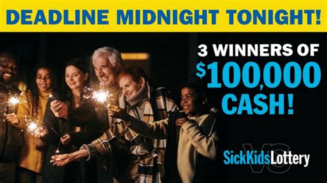 sickkids lottery 2023 calendar|Winners .